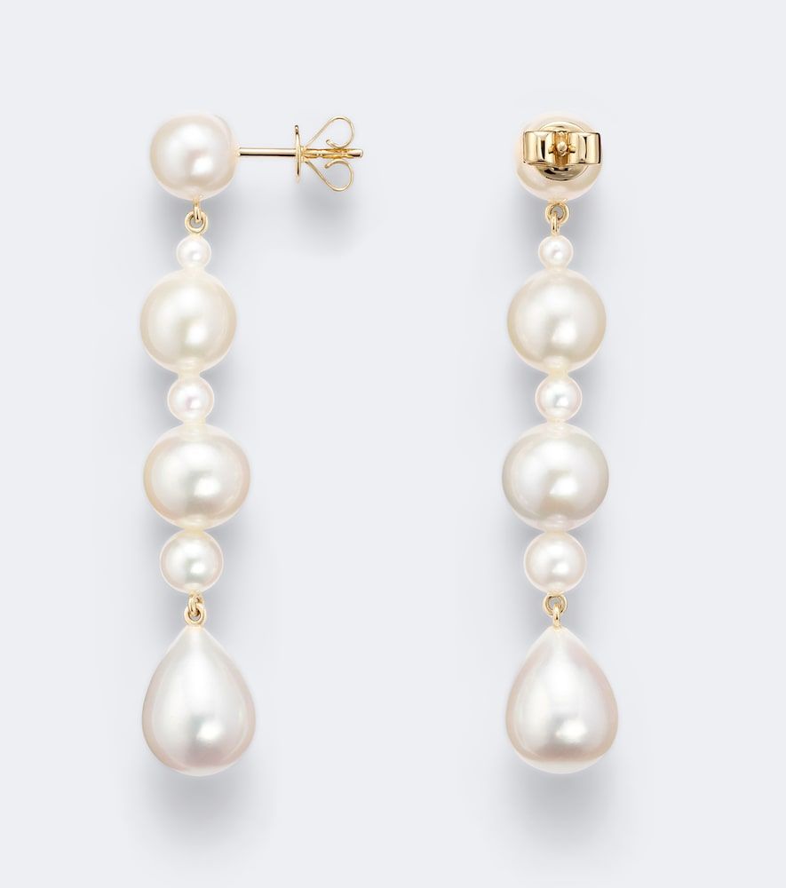 Boucles d'oreilles Amis de Lucia en or 14 ct et perles d'eau douce - Sophie Bille Brahe - Modalova