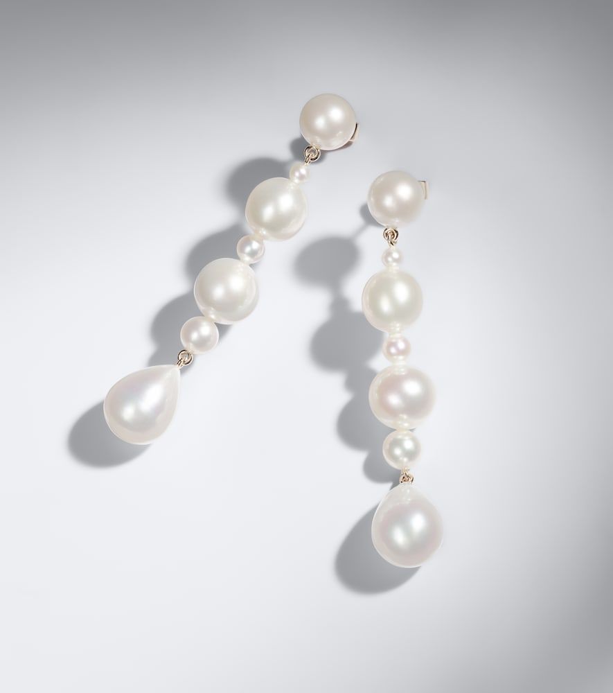 Boucles d'oreilles Amis de Lucia en or 14 ct et perles d'eau douce - Sophie Bille Brahe - Modalova