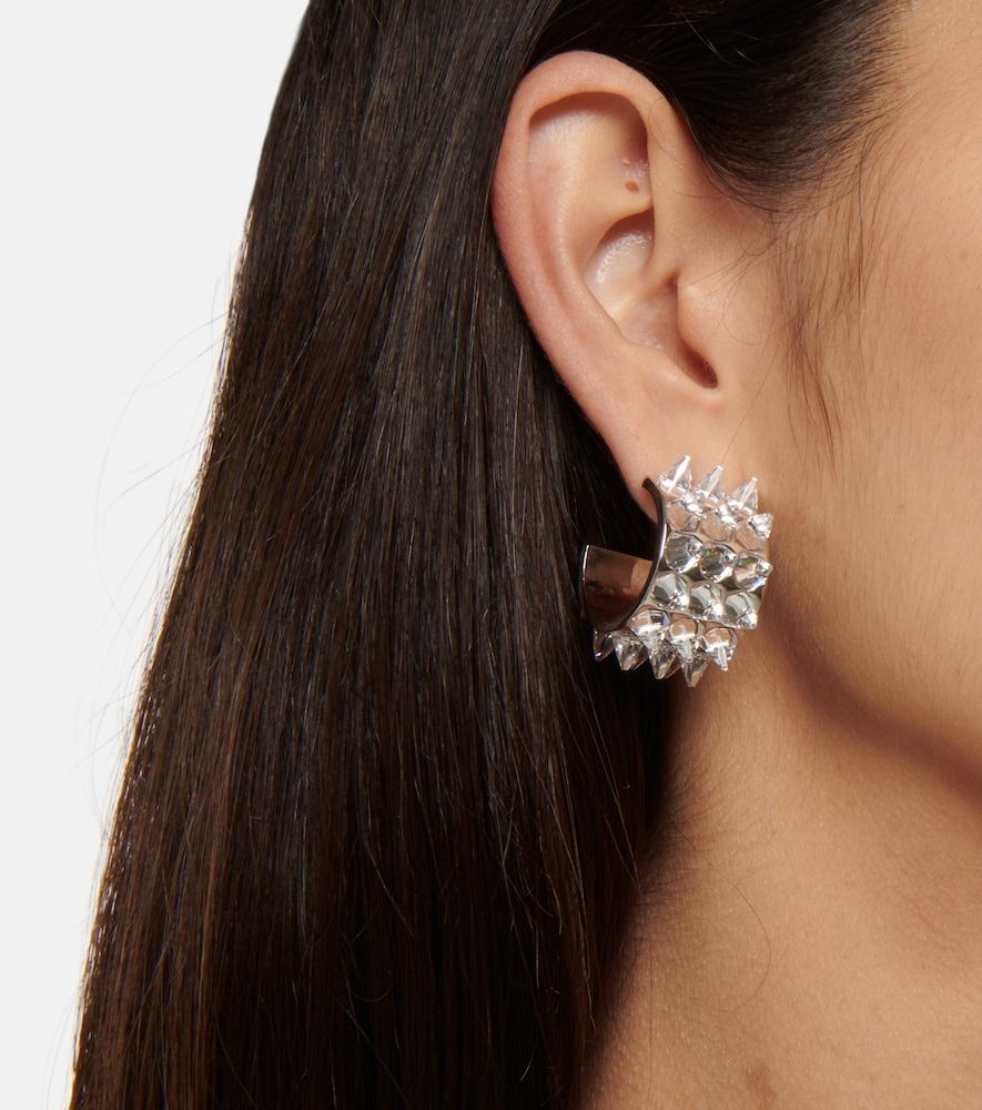 Boucles d'oreilles Karma à cristaux - Amina Muaddi - Modalova