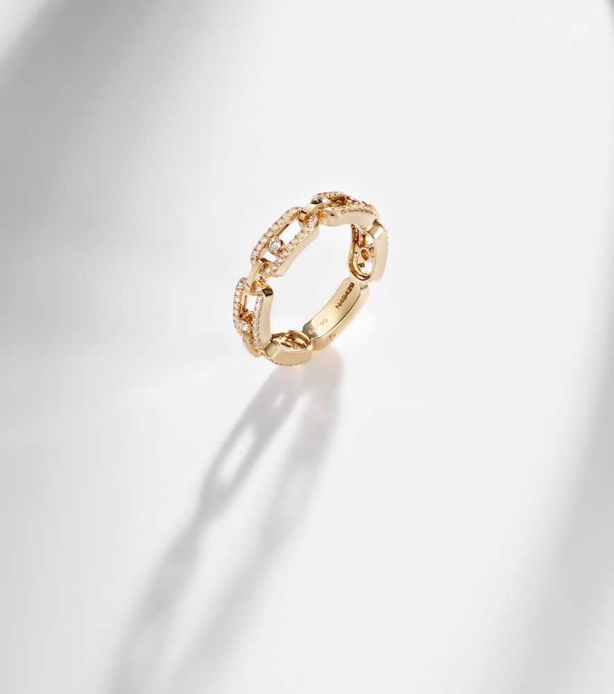 Bague Move Link en or 18 ct et diamants - Messika - Modalova