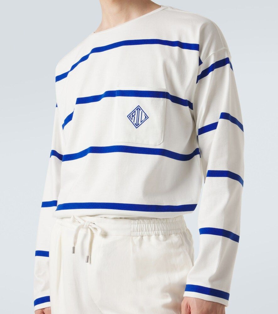 T-shirt en coton à rayures - Ralph Lauren Purple Label - Modalova