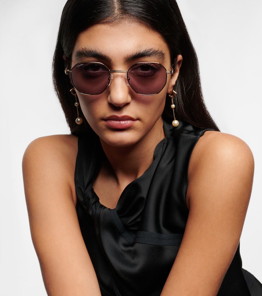Lunettes de soleil rondes Première - Cartier Eyewear Collection - Modalova