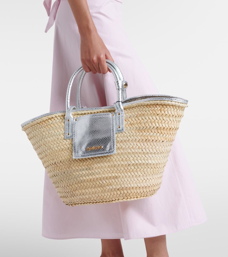 Sac panier Soli Medium en raphia - Jacquemus - Modalova