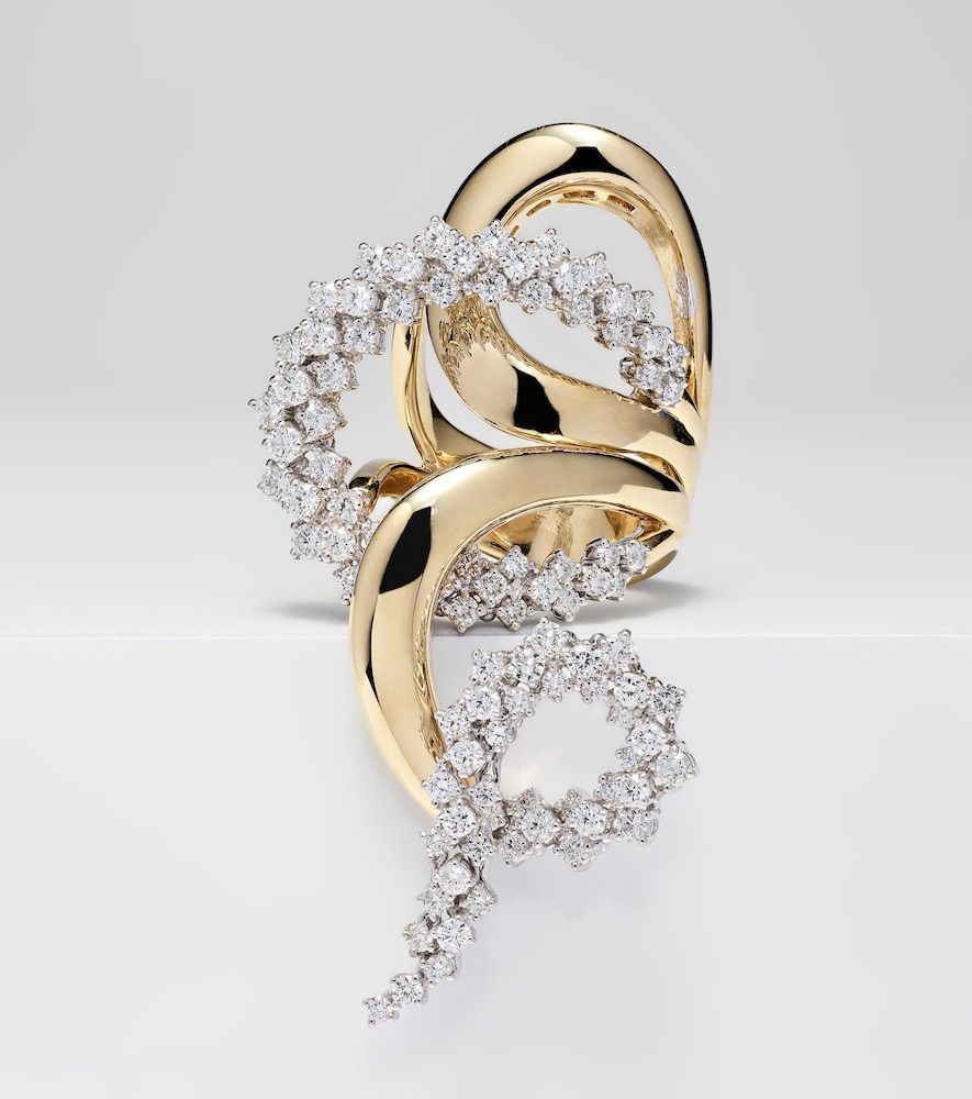 Bague Golden Strada en or 18 ct et diamants - Yeprem - Modalova
