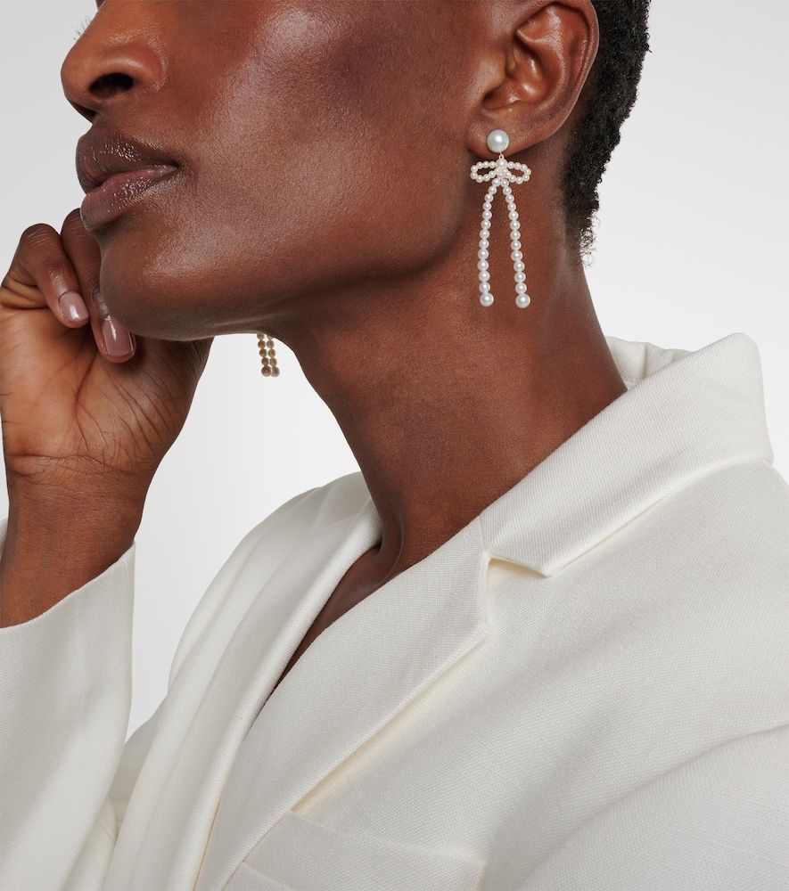 Boucles d'oreilles Rosette de Perles en or 14 ct et perles d'eau douce - Sophie Bille Brahe - Modalova