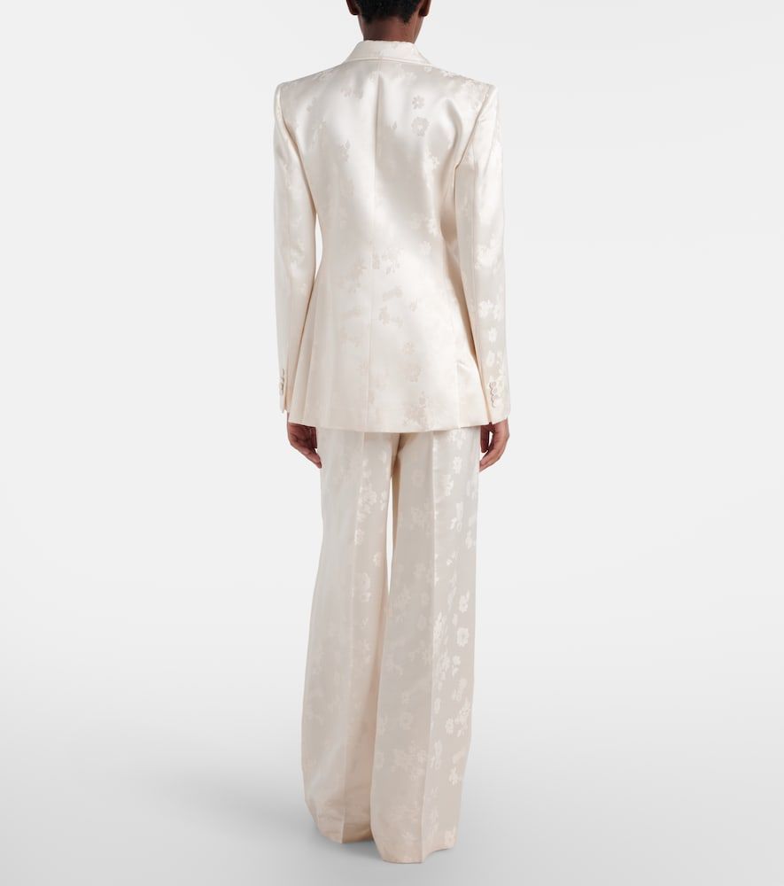 Pantalon ample Norman brodé en soie - Gabriela Hearst - Modalova