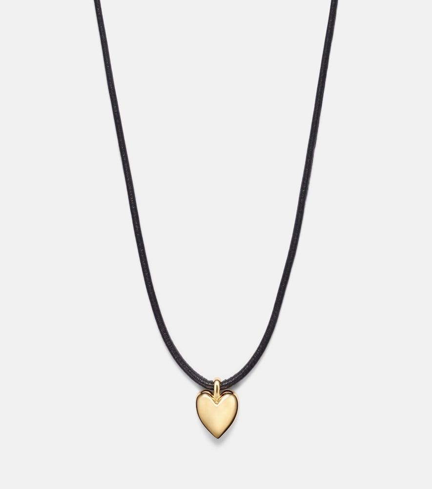 Collier Puffy Heart en plaqué or 14 ct - Jennifer Fisher - Modalova