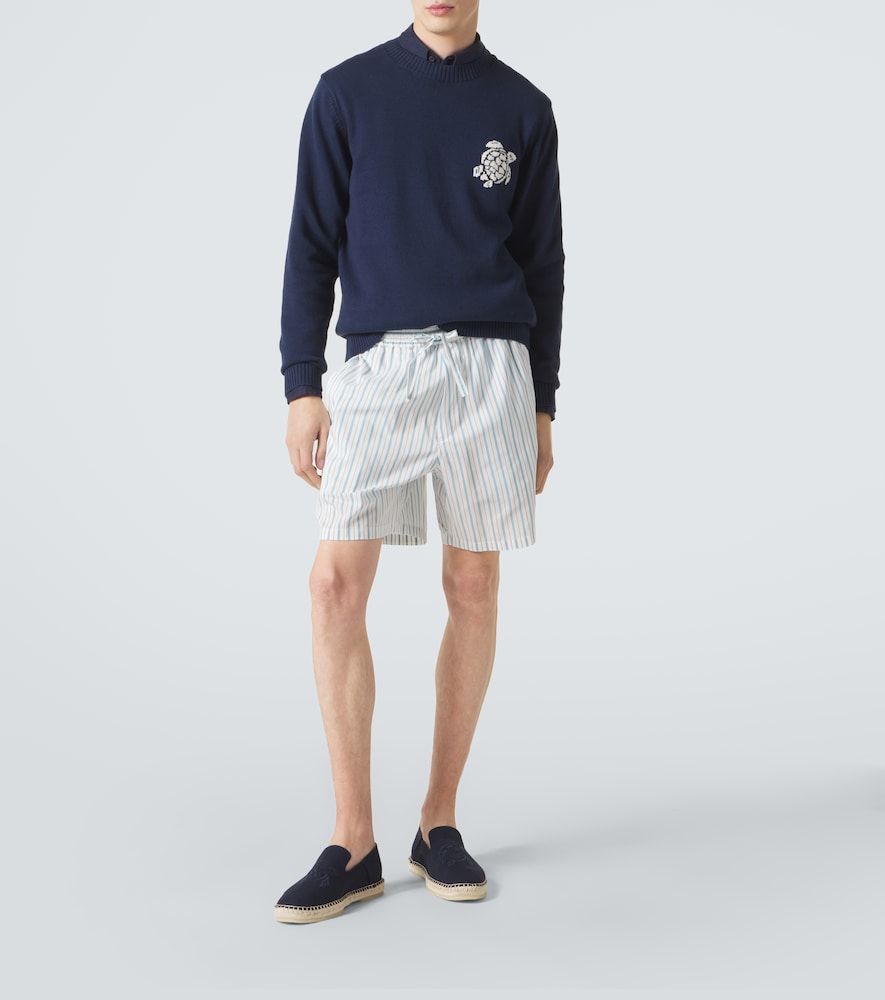 Pull jacquard en coton et cachemire - Vilebrequin - Modalova