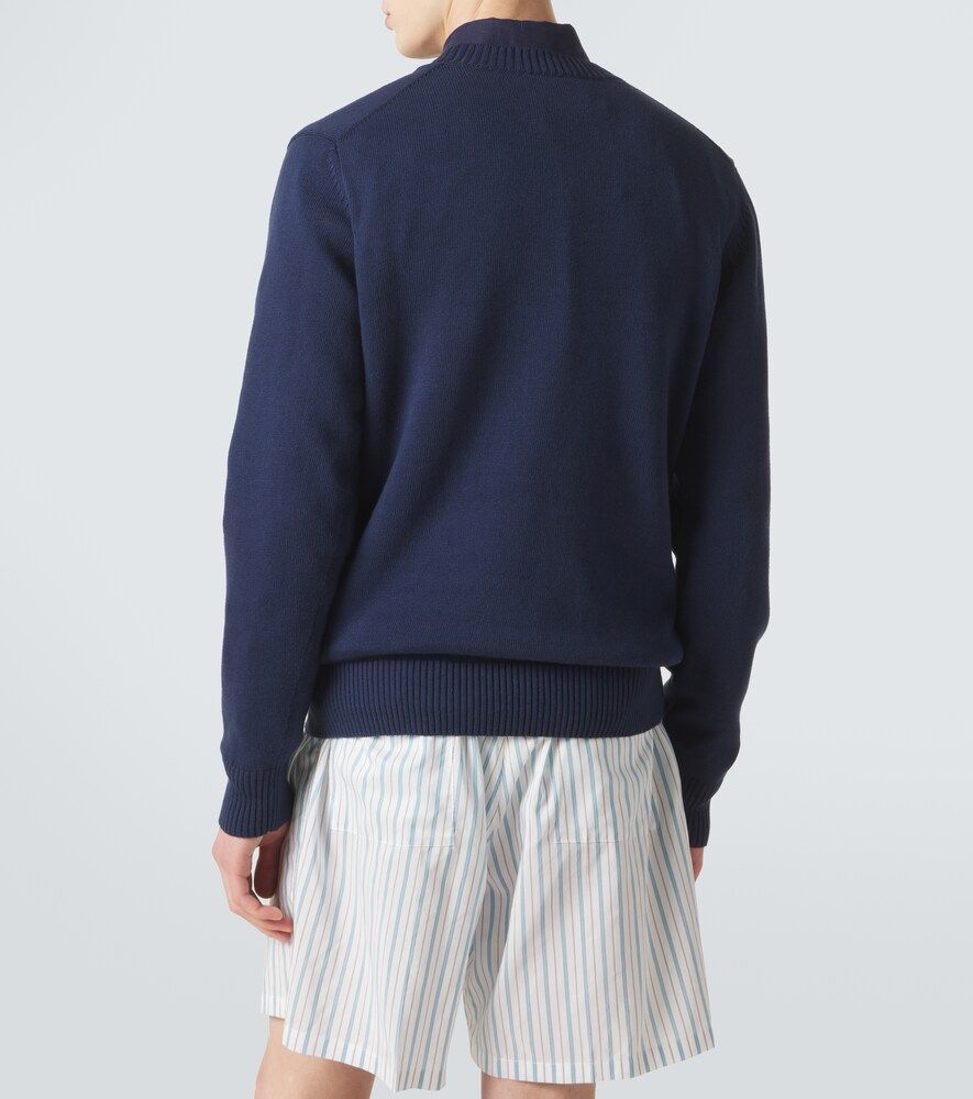 Pull jacquard en coton et cachemire - Vilebrequin - Modalova