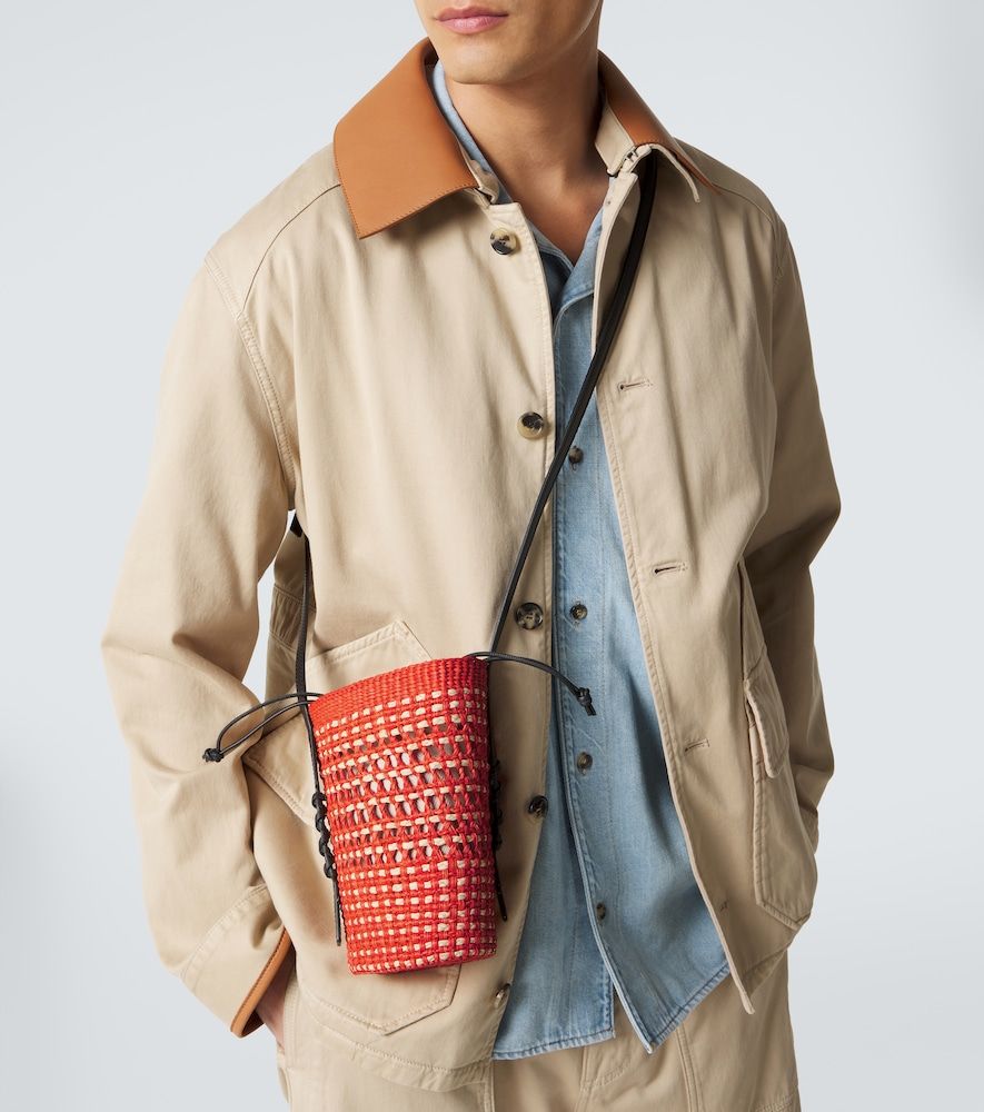 Sac Paula's Ibiza en feuilles de palmier - Loewe - Modalova