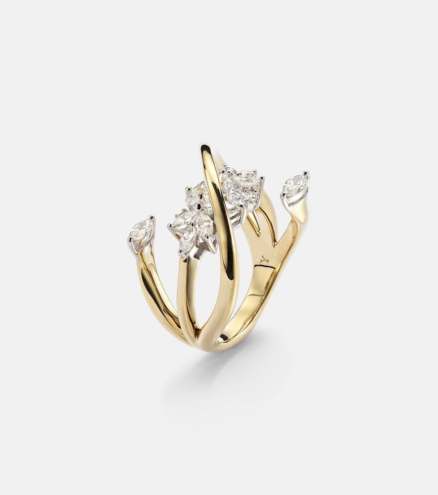 Bague Golden Strada en or jaune 18 ct et diamants - Yeprem - Modalova