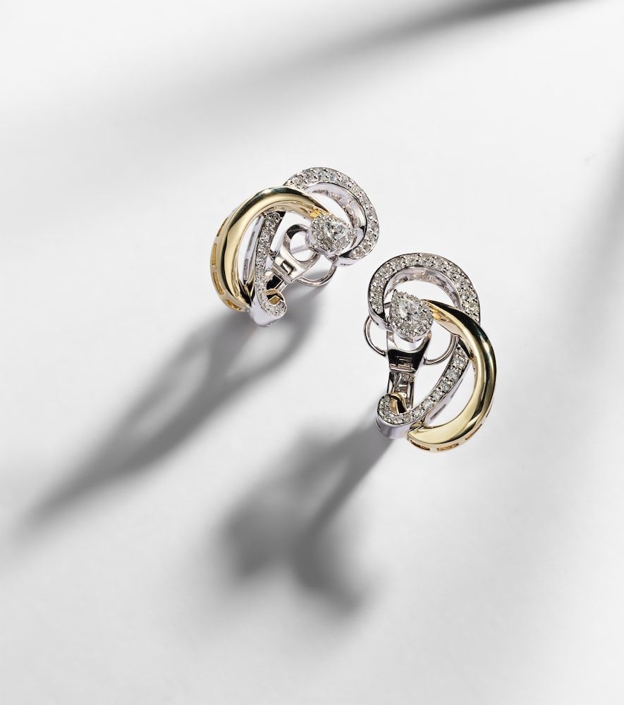 Boucles d'oreilles Golden Strada en or 18 ct et diamants - Yeprem - Modalova