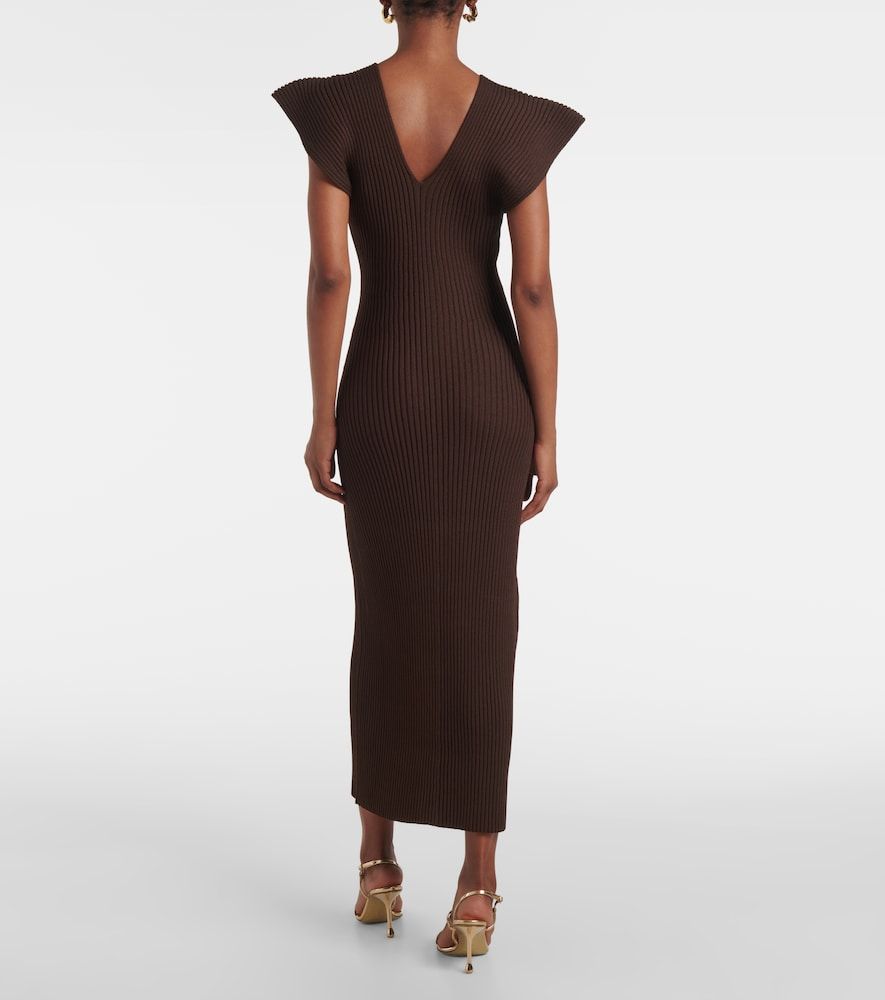 Robe Trey en maille côtelée à volants - Altuzarra - Modalova