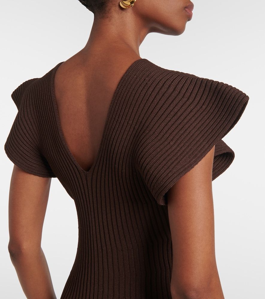 Robe Trey en maille côtelée à volants - Altuzarra - Modalova