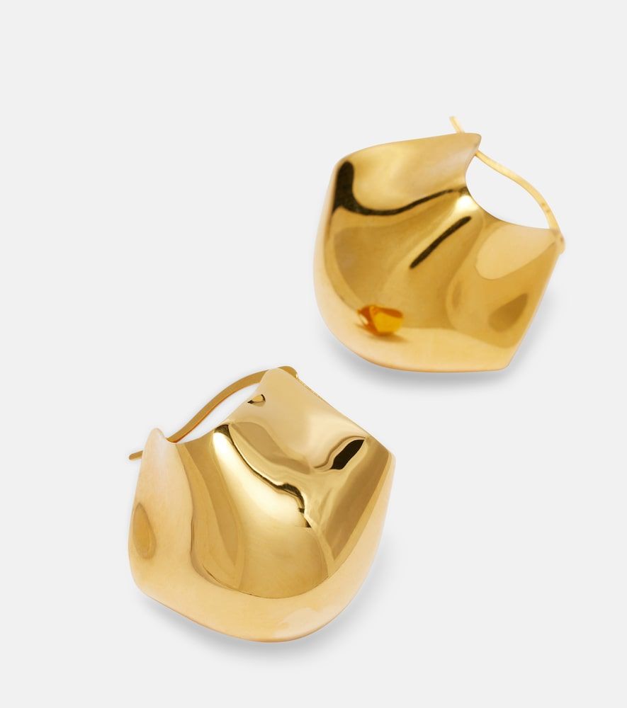 Boucles d'oreilles Lotus en plaqué or 18 ct - Khaite - Modalova