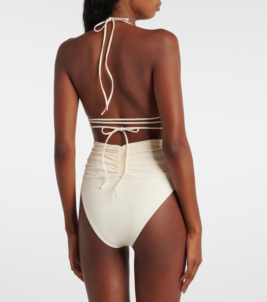 Haut de bikini triangle à fleurs - Magda Butrym - Modalova
