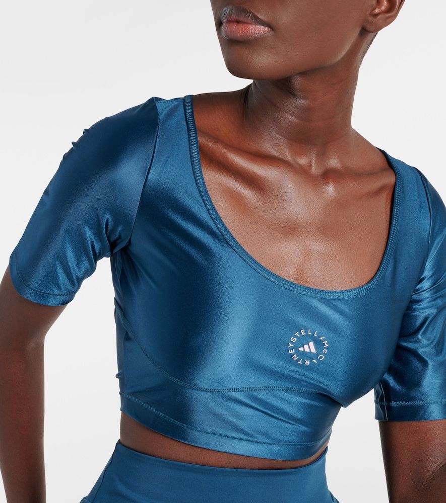 Crop top technique à logo - Adidas by Stella McCartney - Modalova