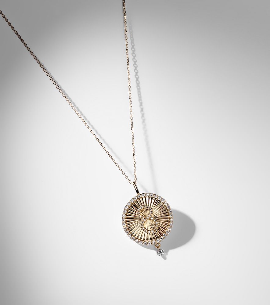 Persée Collier Lucky Charm Eight en or 18 ct et diamants - Persee - Modalova