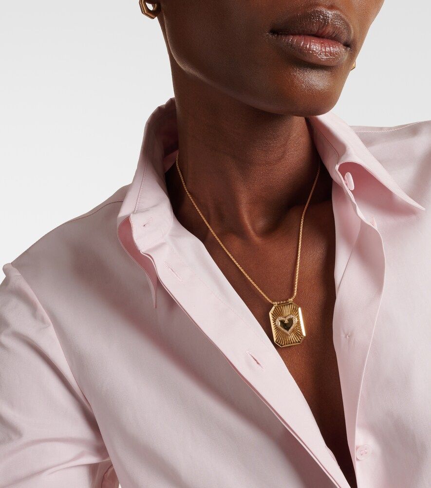 Collier Heart en or 18 ct et diamants - Marie Lichtenberg - Modalova