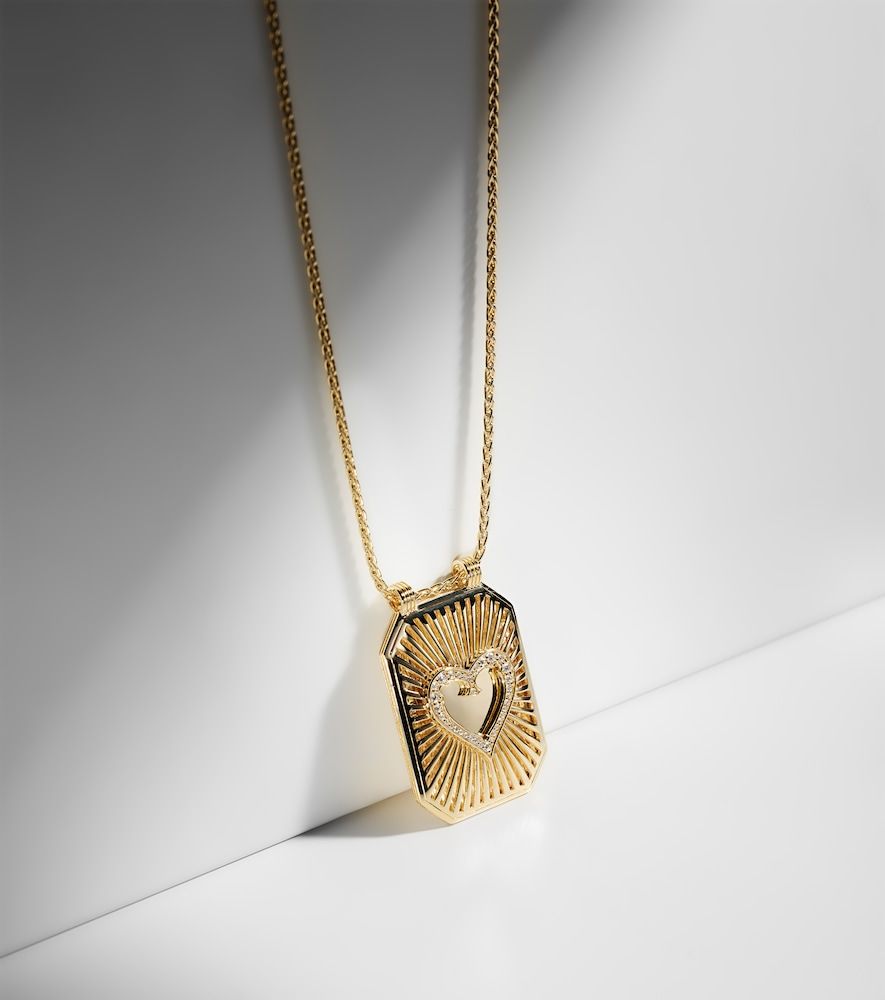 Collier Heart en or 18 ct et diamants - Marie Lichtenberg - Modalova