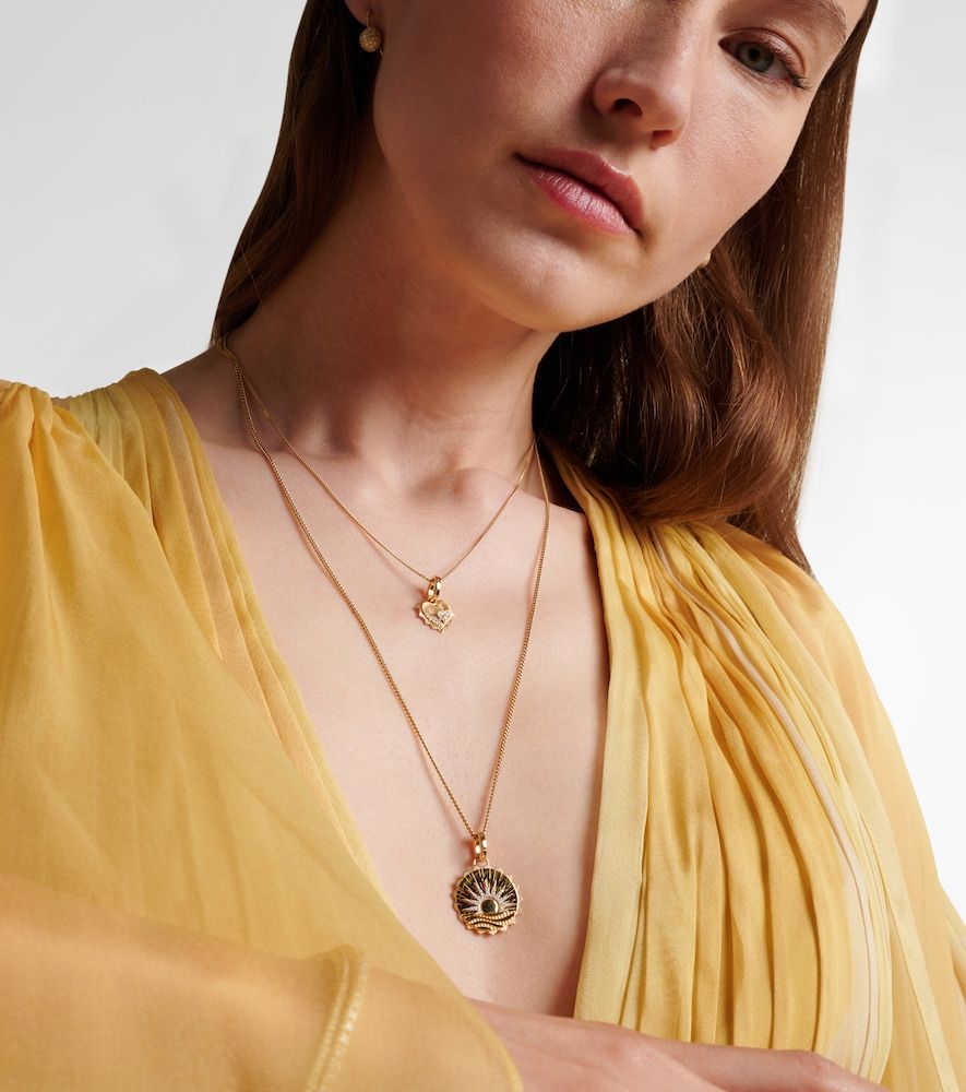 Collier Heart Love Token Mini en or 18 ct et diamants - FoundRae - Modalova
