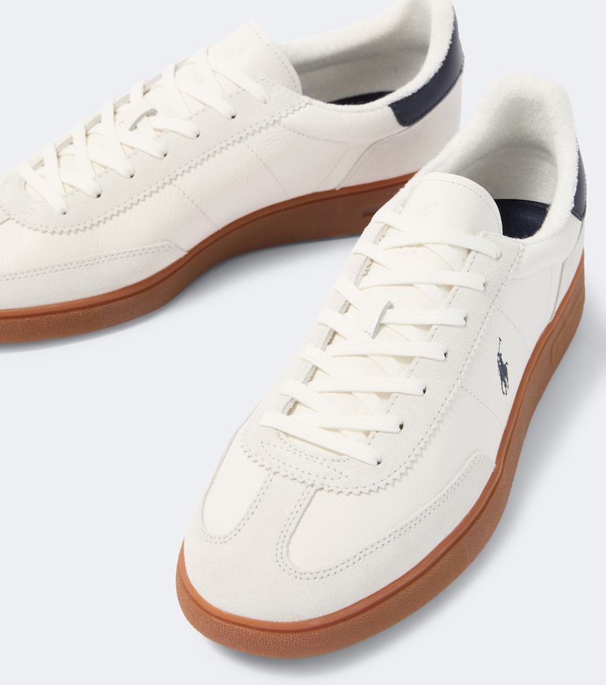 Baskets en cuir et daim - Polo Ralph Lauren - Modalova