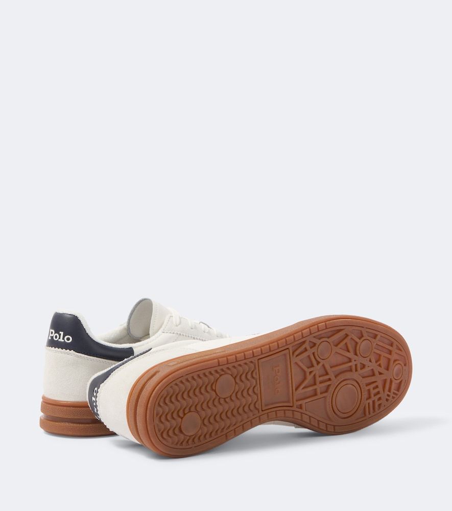 Baskets en cuir et daim - Polo Ralph Lauren - Modalova