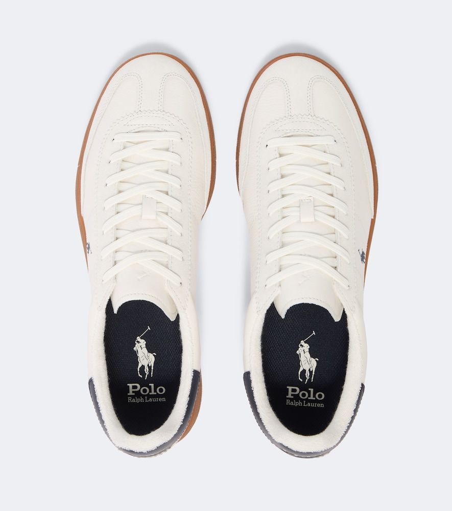 Baskets en cuir et daim - Polo Ralph Lauren - Modalova