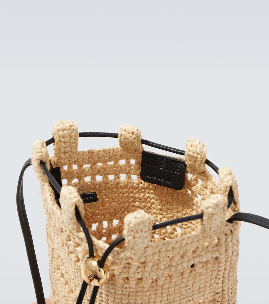 Sac à bandoulière Paula's Ibiza en raphia à logo - Loewe - Modalova