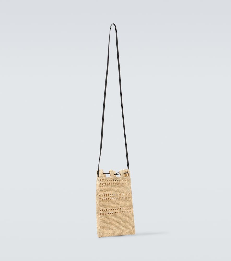 Sac à bandoulière Paula's Ibiza en raphia à logo - Loewe - Modalova