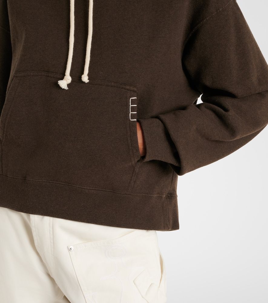 Sweat-shirt à capuche court en coton - JW Anderson - Modalova