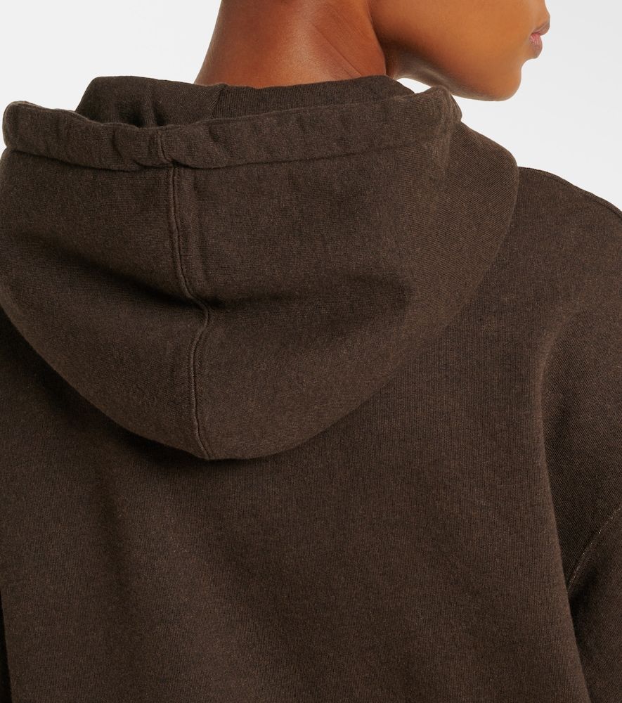 Sweat-shirt à capuche court en coton - JW Anderson - Modalova