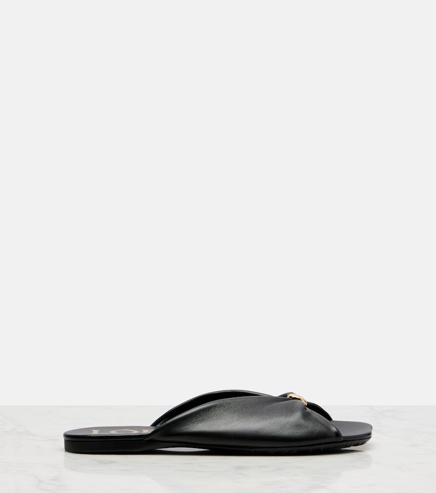 Mules Paula's Ibiza Pebble en cuir - Loewe - Modalova