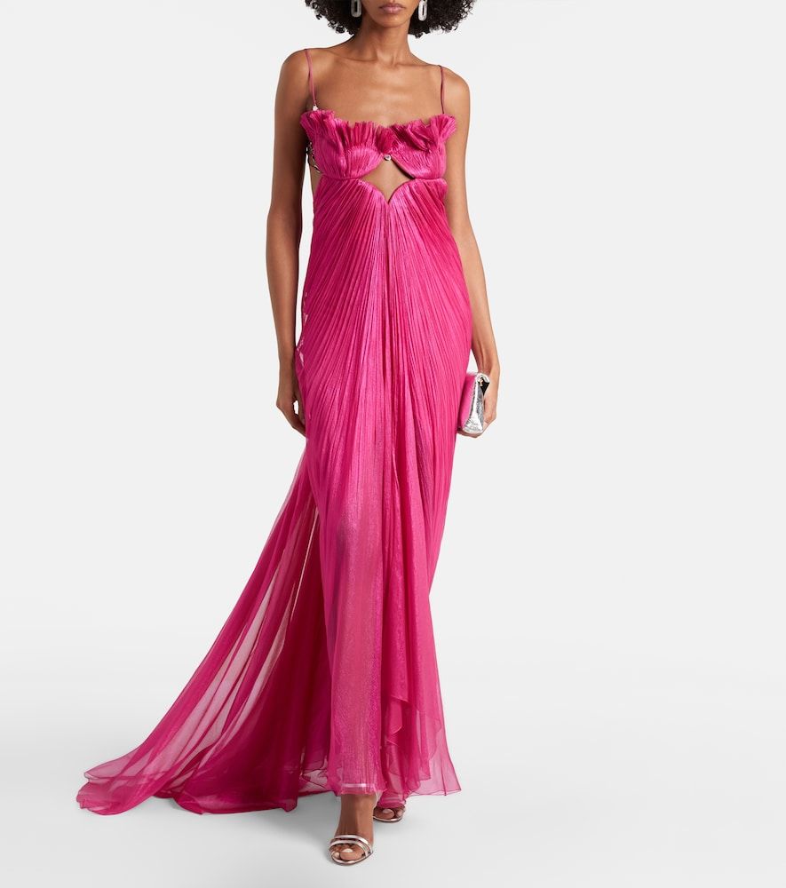 Robe longue en soie - Maria Lucia Hohan - Modalova