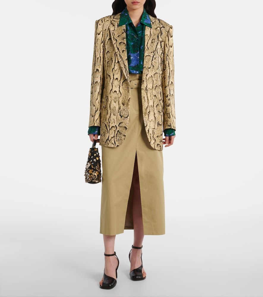 Dries Van Noten Jupe midi en coton - Dries Van Noten - Modalova