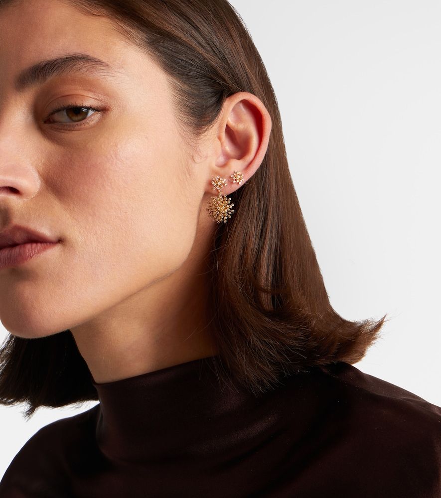 Boucles d’oreilles Burst Small en or 14 ct et diamants - Sydney Evan - Modalova