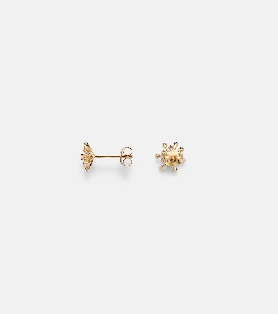 Boucles d’oreilles Burst Small en or 14 ct et diamants - Sydney Evan - Modalova