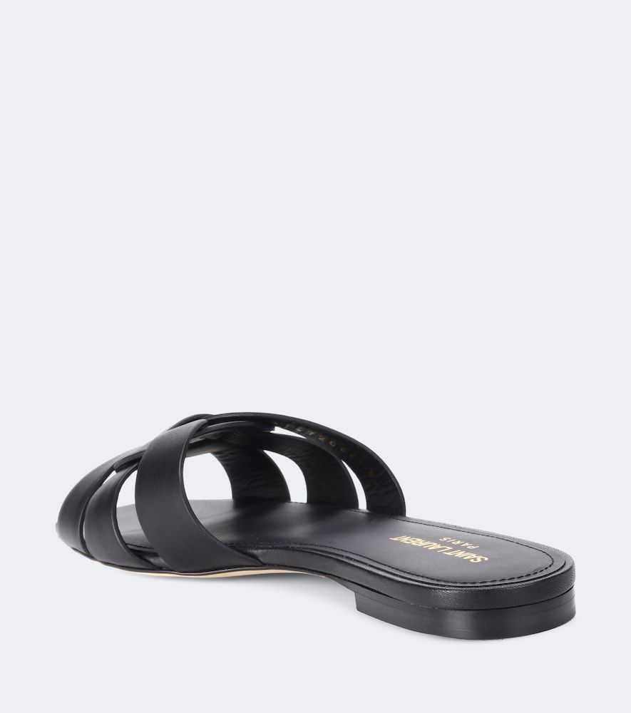 Mules Tribute Nu Pieds 05 en cuir - Saint Laurent - Modalova