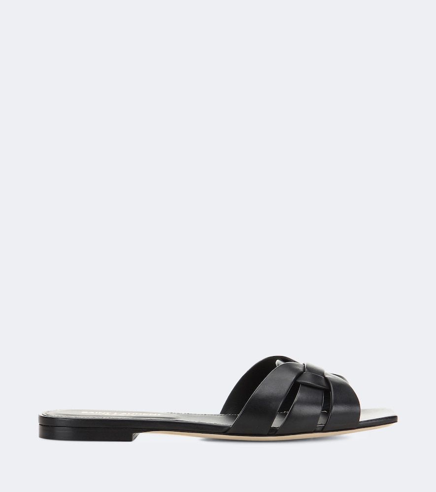 Mules Tribute Nu Pieds 05 en cuir - Saint Laurent - Modalova