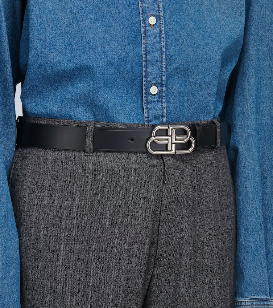 Ceinture BB Large en cuir - Balenciaga - Modalova