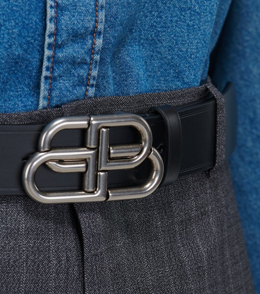 Ceinture BB Large en cuir - Balenciaga - Modalova