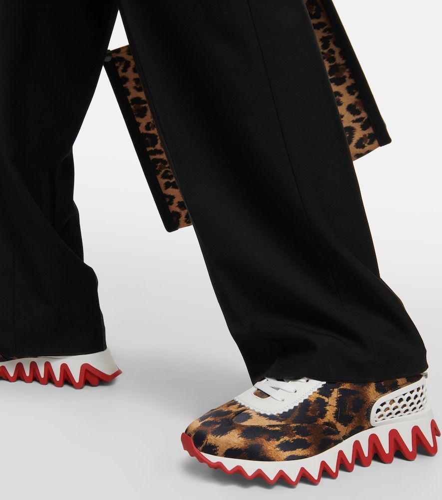 Baskets Loubishark à motif léopard - Christian Louboutin - Modalova
