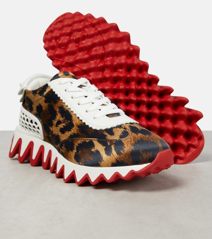 Baskets Loubishark à motif léopard - Christian Louboutin - Modalova