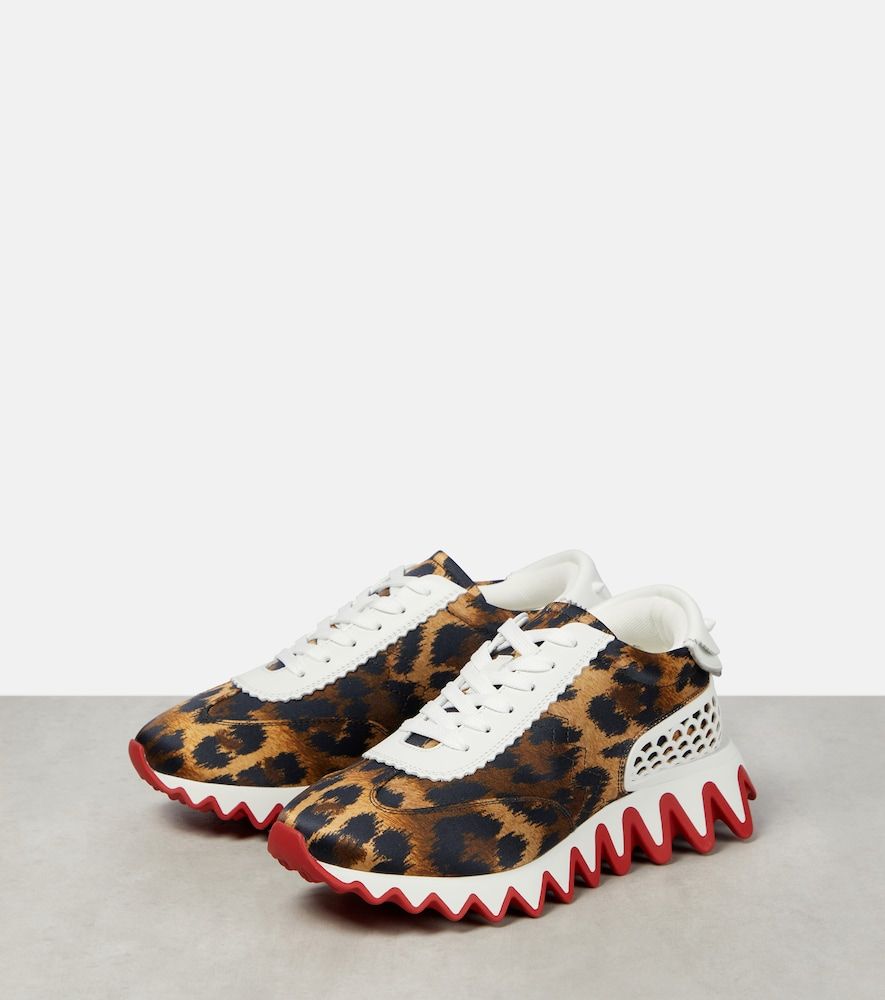 Baskets Loubishark à motif léopard - Christian Louboutin - Modalova