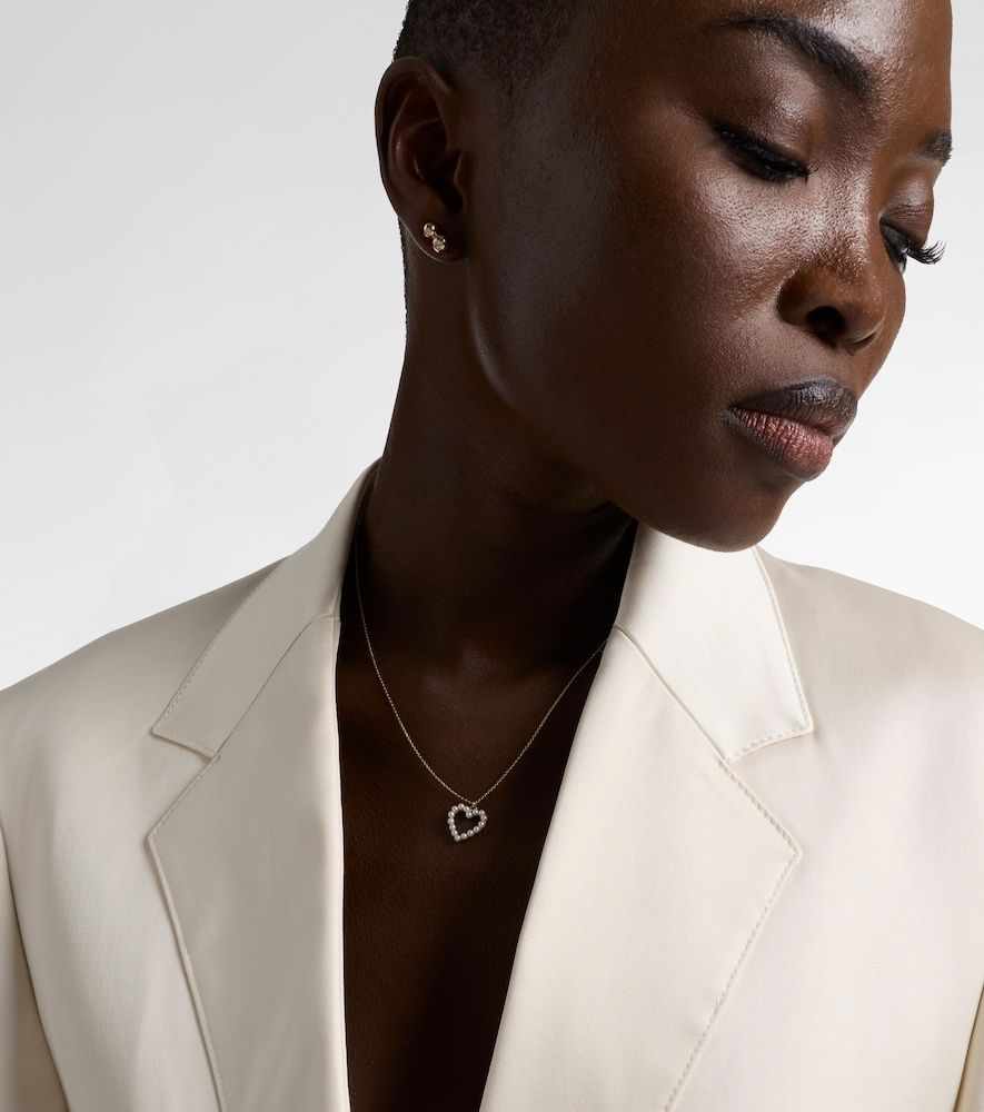 Collier Pearl Heart en or 14 ct à perles - Sophie Bille Brahe - Modalova