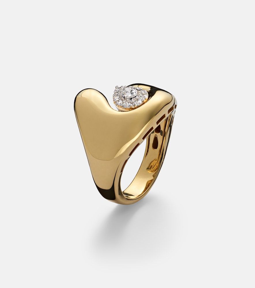 Bague Golden Strada en or 18 ct et diamants - Yeprem - Modalova