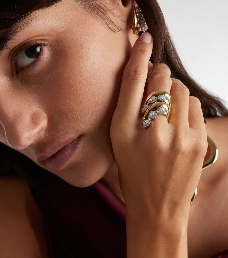 Bague Golden Strada en or 18 ct et diamants - Yeprem - Modalova