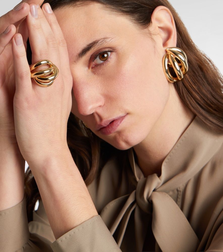 Bague Abstract Line en plaqué or 10 ct - Jennifer Fisher - Modalova