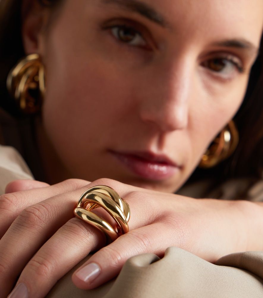 Bague Abstract Line en plaqué or 10 ct - Jennifer Fisher - Modalova