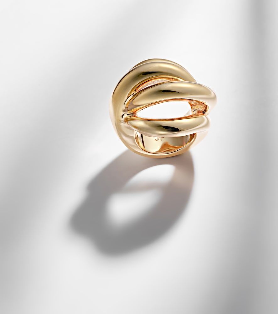 Bague Abstract Line en plaqué or 10 ct - Jennifer Fisher - Modalova